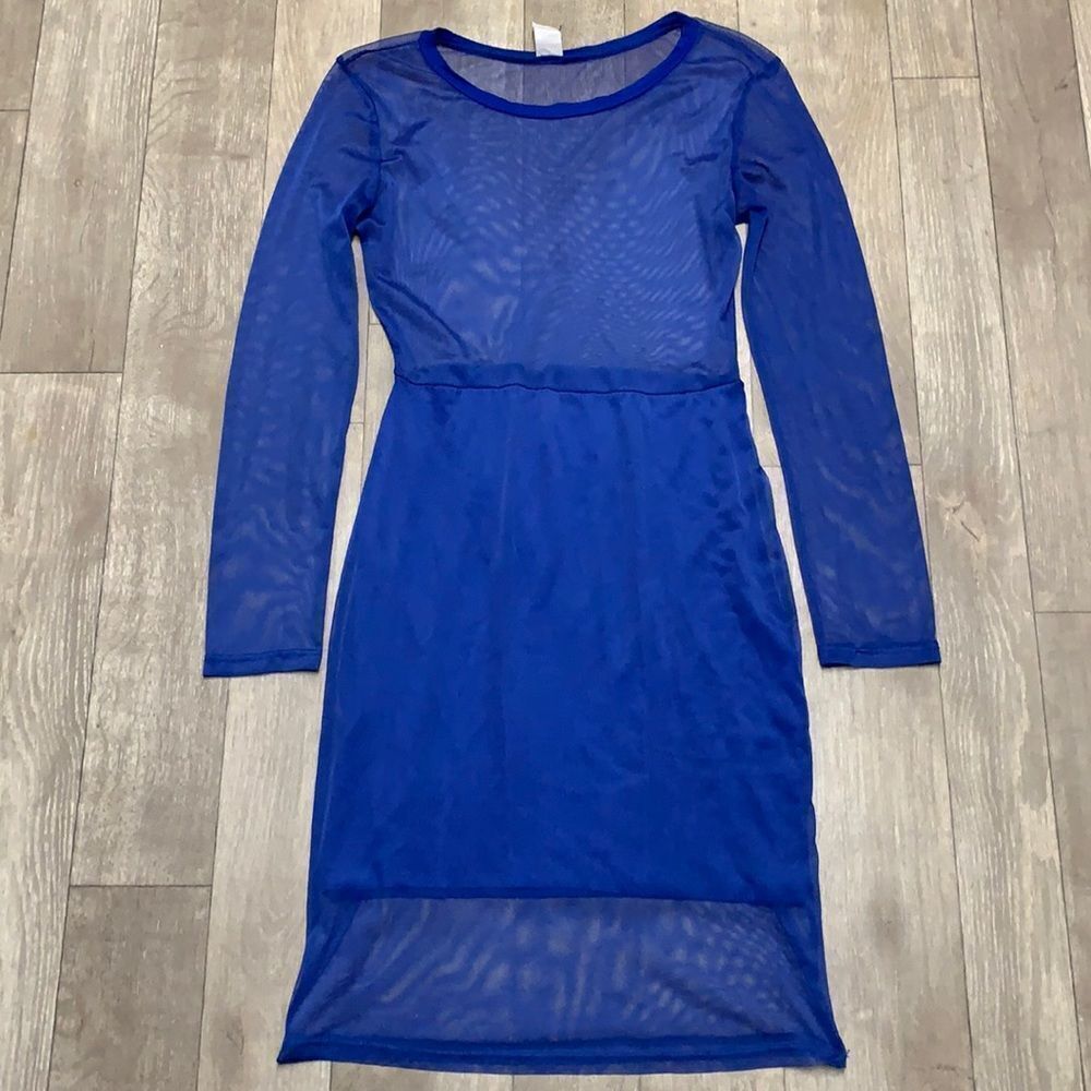 Womens‎ Best Cody Sheer See Through Longsleeve Dress